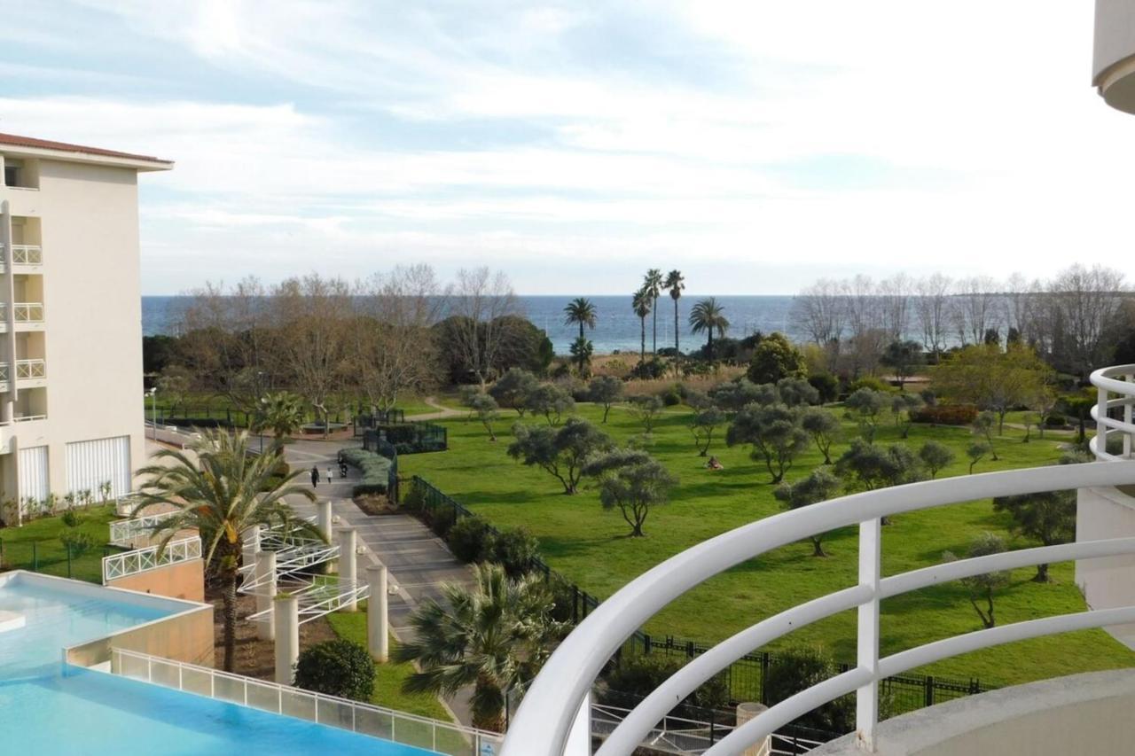 "T2 "Antibes Les Pins 3" Air Conditionned Sea View With Parking And Pool" Leilighet Eksteriør bilde